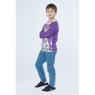 Лонгслив для мальчика, рост 152 см, цвет фиолетовый - Фото 4