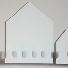 Полка-домик «Мюнхен», деревянная, белая, 45х35х5 см - Фото 1