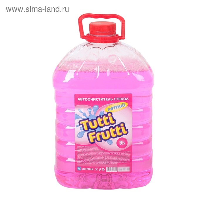 Автоочиститель стекол Hubba Bubba / Tutti Frutti , летний, 3 л, канистра - Фото 1