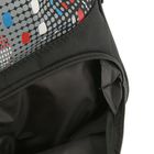 Рюкзак молодёжный Stavia 40 х 28 х 18 см, эргономичная спинка, «Небоскрёбы», чёрный/красный - Фото 6