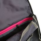Рюкзак молодёжный Stavia 45 х 30 х 20 см, эргономичная спинка, «Перья», серый/розовый - Фото 5