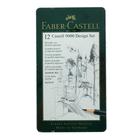 Набор карандашей чернографитных разной твердости Faber-Castel CASTELL 9000, 12 штук, 5H-5B, металлический пенал - Фото 11