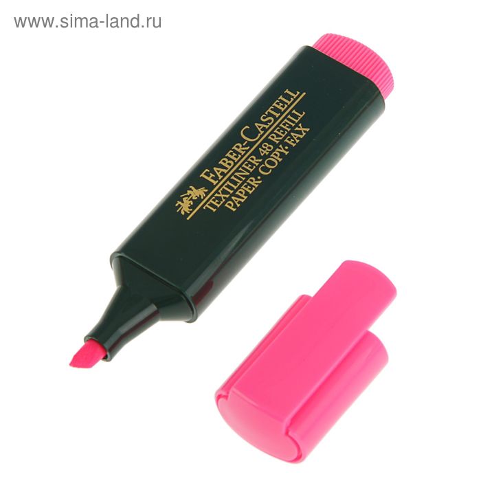 Маркер Текстовыделитель 5,0 мм, Faber-Castell TL 48, розовый, 154828 - Фото 1