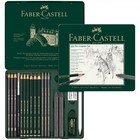 Карандаши художественные (набор) Faber-Castell PITT Monochrome, 19 штук, в металлической коробке - фото 297882199