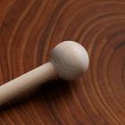 Палочка - лопатка для блинов, d=16 см, ручка 22 см, дерево - Фото 2