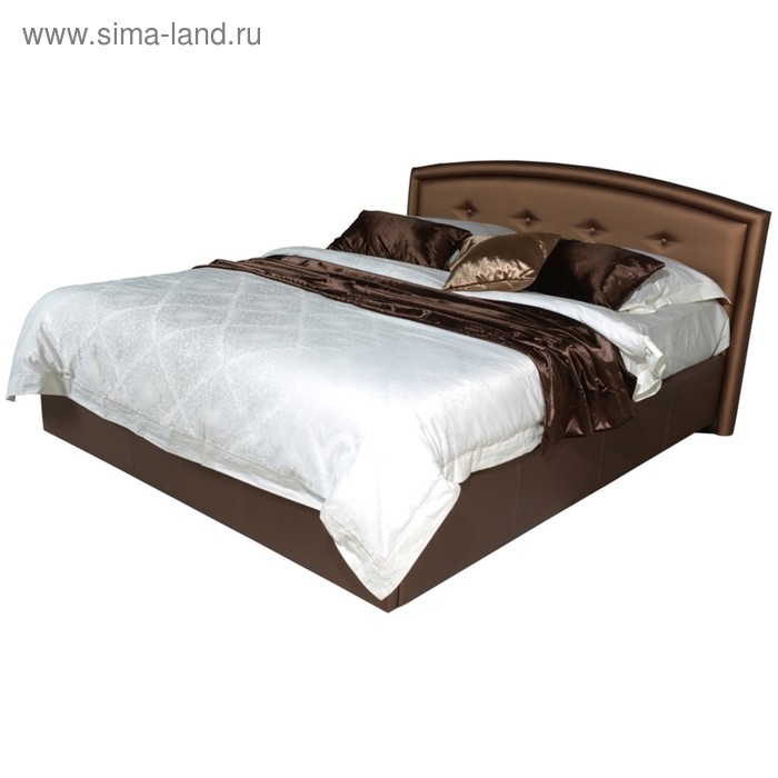 Кровать Askona GRACE с подъёмным механизмом 200 х 140 кожзам Экотекс Venge - Фото 1