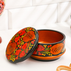 Деревянная шкатулка для украшений «Ягодка», 13×7 см, хохлома - Фото 1