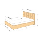 Кровать Askona GRETA с подъёмным механизмом 200 х 180 кожзам Экотекс Venge - Фото 2