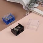 Точилка косметическая, двойная, с крышкой, цвет МИКС, SH-21 - Фото 1