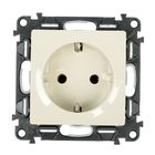 Розетка Legrand Valena LIFE 753521, 16 А, одноместная, скрытая, с з/к, слоновая кость - Фото 1