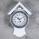 Часы настенные, "Белый домик", дискретный ход, 40 х 29 см, d-16 см 43 УЦЕНКА - фото 11855681