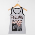 Майка женская, цвет меланж, рост 158-164 см, размер 50 - Фото 2