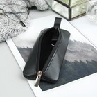 Ключница, отдел на молнии, металлическое кольцо, ладья, цвет чёрный - Фото 3