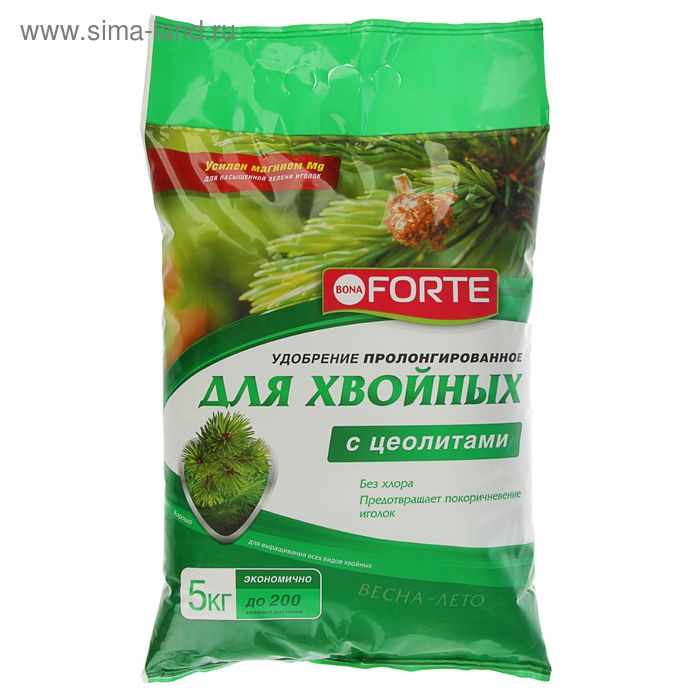 Удобрение пролонгированное Бона Форте с цеолитами "Хвойное", 5 кг - Фото 1