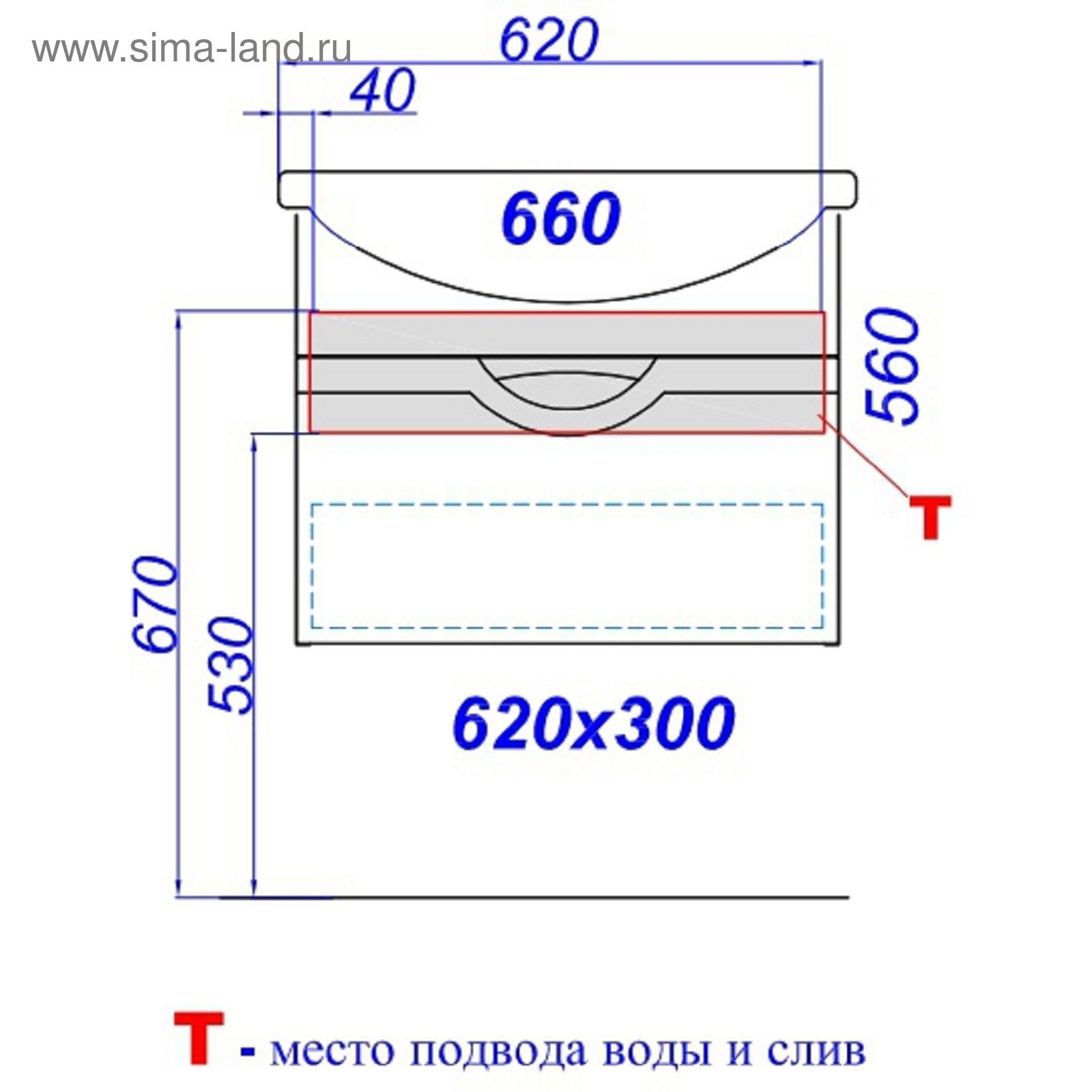 Высота подвесной тумбы с раковиной