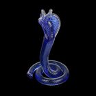 Сувенир стекло в стеклокрошку "Змея синий" 20х13х13 см - Фото 3