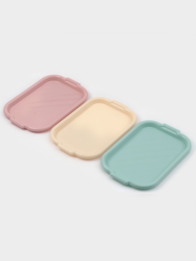 Поднос SparkPlast, 39×27 см, пластик, МИКС