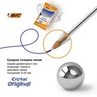 Набор ручек шариковых 10 штук, BIC «Cristal Original», узел 1.0 мм, синие чернила, прозрачный корпус - Фото 4