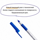 Набор ручек шариковых 4 штуки, BIC Round Stic Exact, узел 0.7 мм, синяя, чёрная, красная, тонкое письмо, резиновый упор - Фото 8