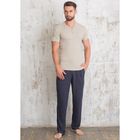Домашний комплект мужской (футболка, брюки) PDK-156 цвет индиго меланж, р-р 46 - Фото 1