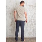 Домашний комплект мужской (футболка, брюки) PDK-156 цвет индиго меланж, р-р 46 - Фото 2