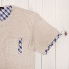Домашний комплект мужской (футболка, брюки) PDK-173 цвет экрю меланж, р-р 46 - Фото 4