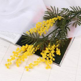 Цветы искусственные "Мимоза" 65 см, жёлтый