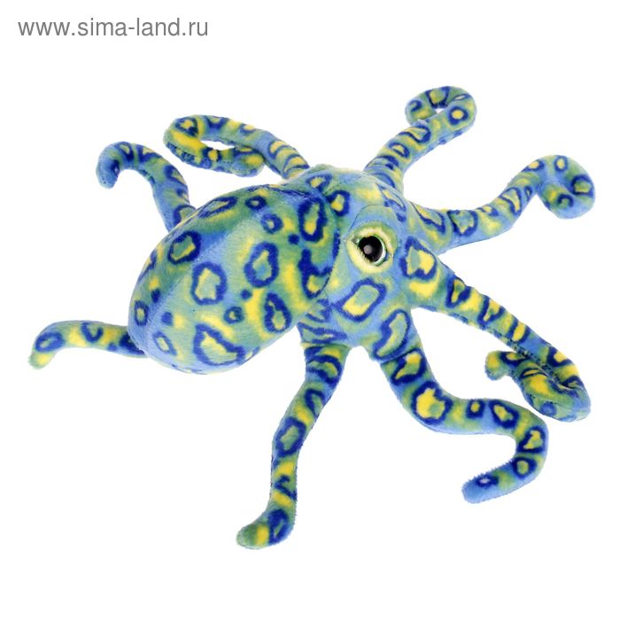 Мягкая игрушка "Осьминог", цвет синий - Фото 1