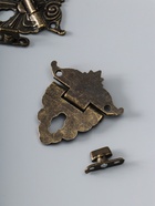 Замок для шкатулки металл «Узорная», набор 2 шт., 4.8×4.5 см - Фото 2