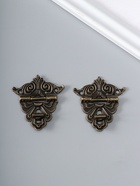 Замок для шкатулки металл «Узорная», набор 2 шт., 4.8×4.5 см - Фото 3