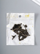 Замок для шкатулки металл «Узорная», набор 2 шт., 4.8×4.5 см - Фото 5