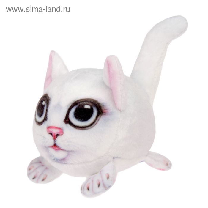Мягкая игрушка-антистресс "Котик белый" - Фото 1