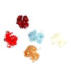 Декор для творчества "Веточка с цветами" МИКС, 9,5 см (1 набор=1 букету) в букете 6 цветков - Фото 2