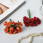 Декор для творчества "Летние цветы" МИКС, 9,5 см (1 набор=1 букету) в букете 12 цветков - Фото 3