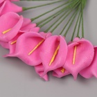 Декор для творчества "Каллы" МИКС, 11 см (1 набор=1 букету) в букете 12 цветков - Фото 4