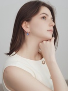 Серьги со стразами «Ромб» вечеринка, цвет МИКС - фото 42330012