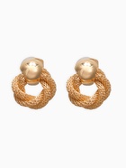 Серьги металл «Круги переплетение», цвет золото - Фото 1