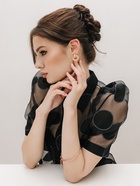 Серьги металл «Круги переплетение», цвет золото - Фото 5