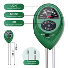 Прибор для измерения Luazon, влажность/pH/кислотность/освещенность почвы, зеленый - фото 5667109