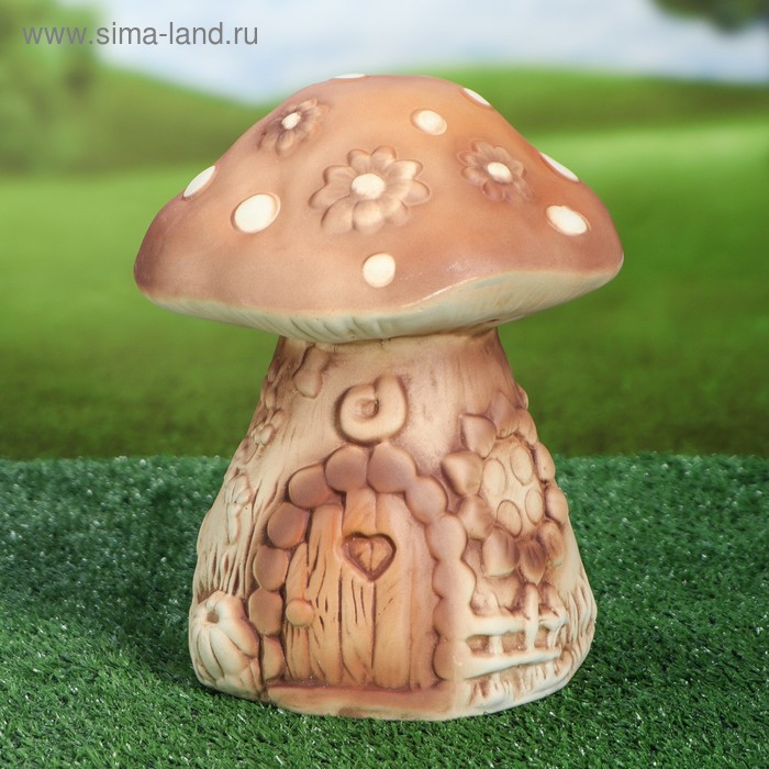 Садовая фигура "Сказочный гриб", под шамот, 26 см - Фото 1