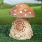Садовая фигура "Сказочный гриб", под шамот, 26 см - Фото 3
