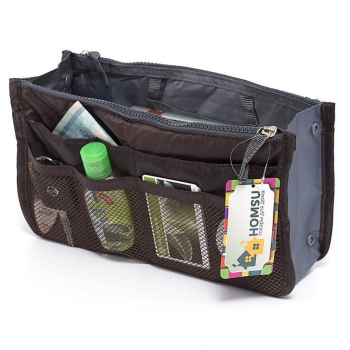 Органайзер для сумки, цвет кофейный 15457