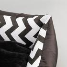 Лежанка с сердечком, 50 х 40 х 15 см, оксфорд, бязь, искусственный мех - Фото 7