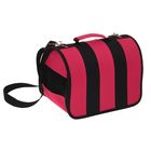 Сумка-переноска каркасная, складная, розово-черная, 31 х 20,5 х 22 см - Фото 2