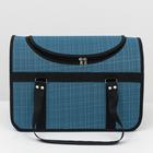 Сумка - переноска для животных, 40×25×27 см, с люком, цвет МИКС - Фото 2