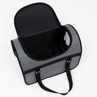 Сумка - переноска для животных, 40×25×27 см, с люком, цвет МИКС - Фото 15