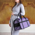 Сумка - переноска для животных, 40×25×27 см, с люком, цвет МИКС - Фото 17