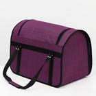 Сумка - переноска для животных, 49×30×35 см, с люком, цвет МИКС - Фото 3