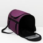 Сумка - переноска для животных, 49×30×35 см, с люком, цвет МИКС - Фото 5