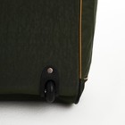 Сумка дорожная на колёсах 26", отдел на молнии, отдел для обуви, 3 наружных кармана, длинный ремень, цвет хаки - Фото 4
